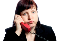 Exasperated business person